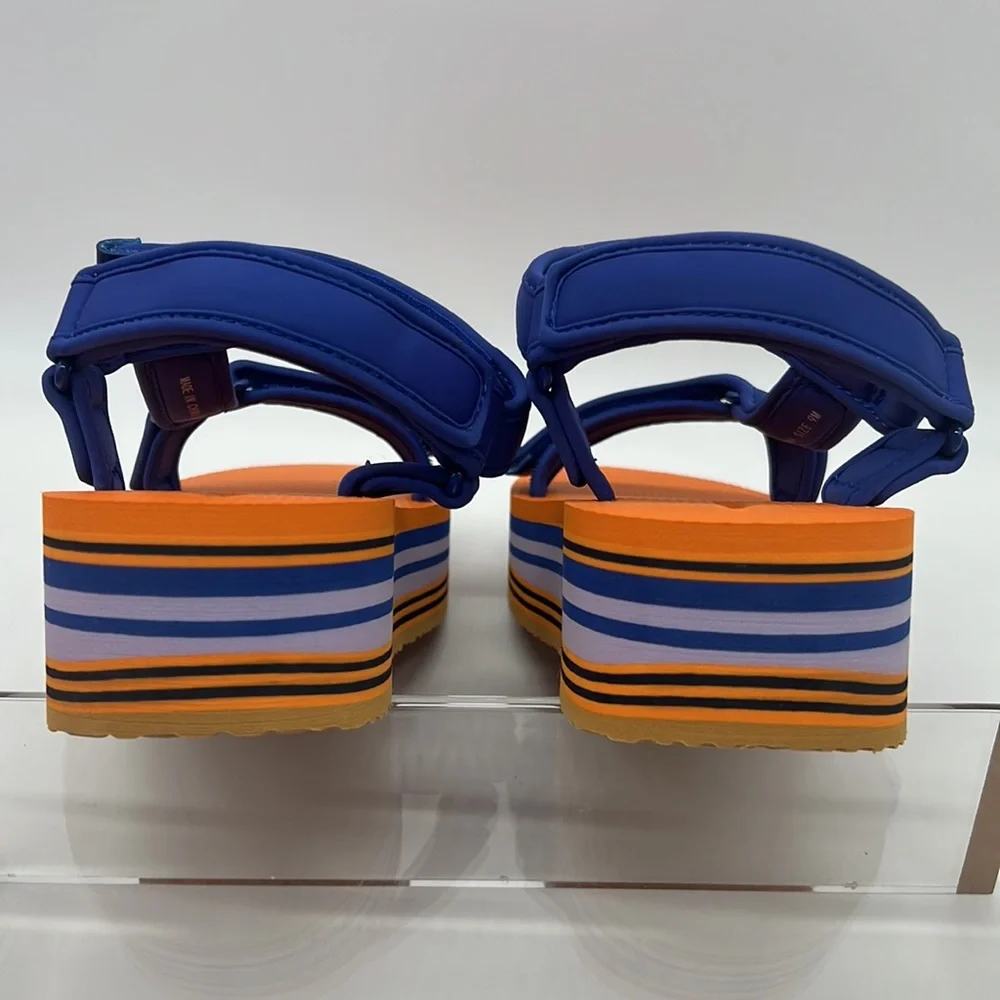 Tory Burch NWB Sport EVA STRAPPY SANDAL Perfect Navy / Chipotle Spice